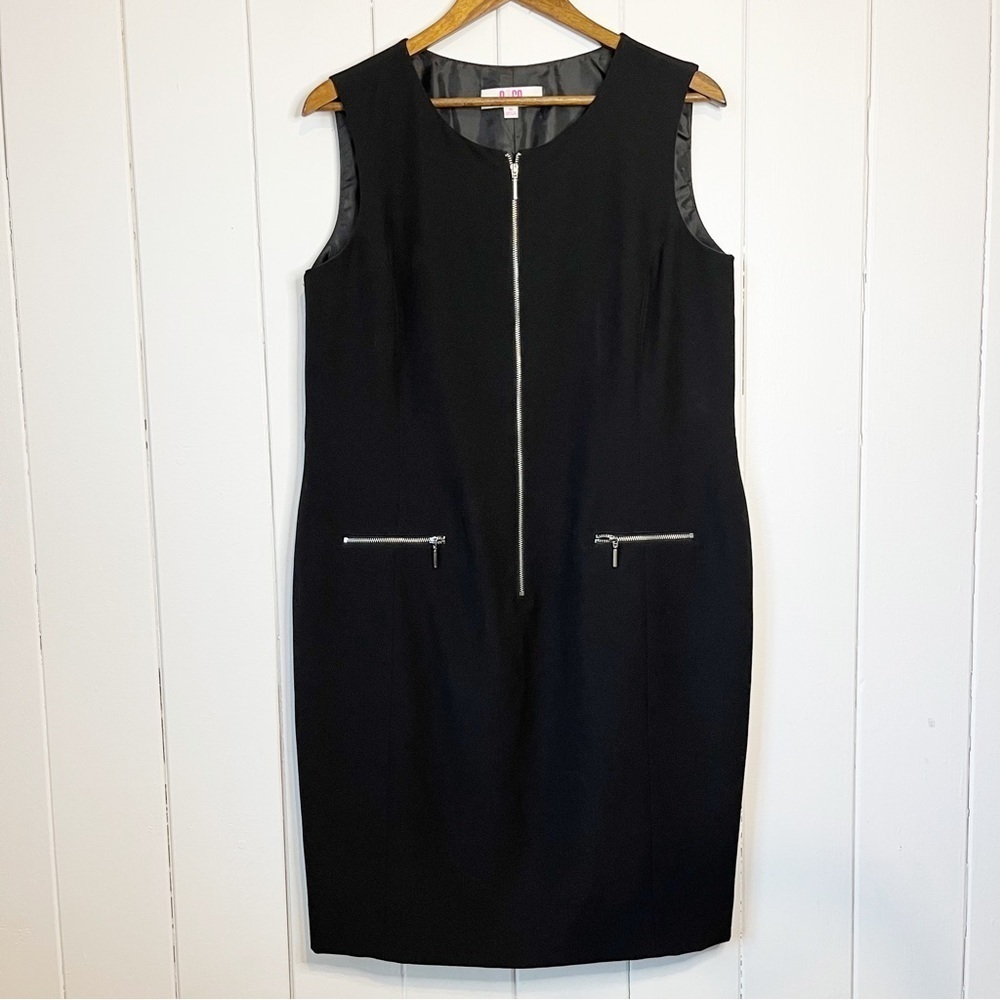 9&CO. Black Sleeveless Dress. Size 16.